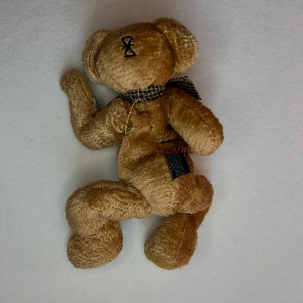 Boyds Bears Tan Plush with Checkered Bow